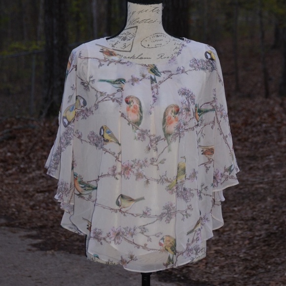 ted baker bird blouse